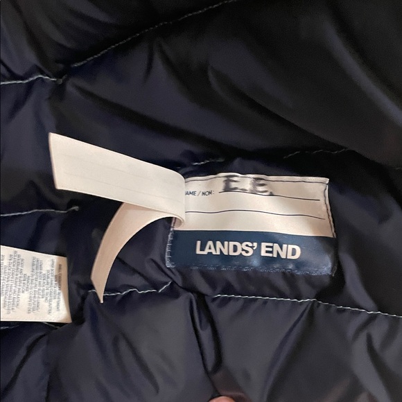 Lands' End UGC Girls Sz Large (10/12) Light Blue/Teal Hooded Jacket Coat - Picture 16 of 16